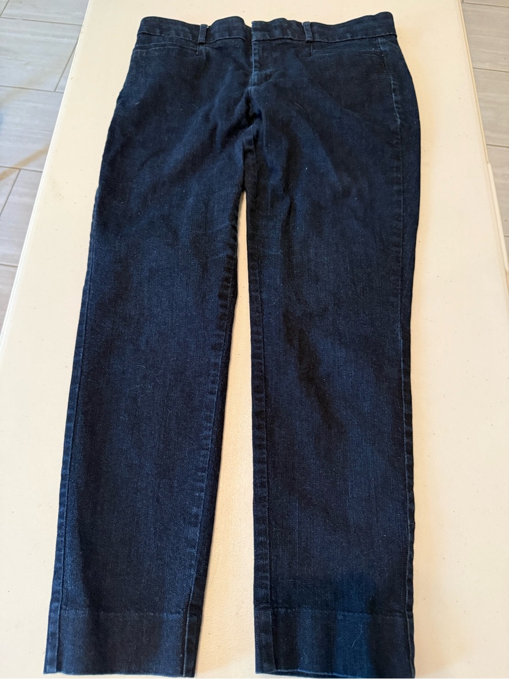 Banana Republic Dark Navy Straight-Leg Jeans - Women